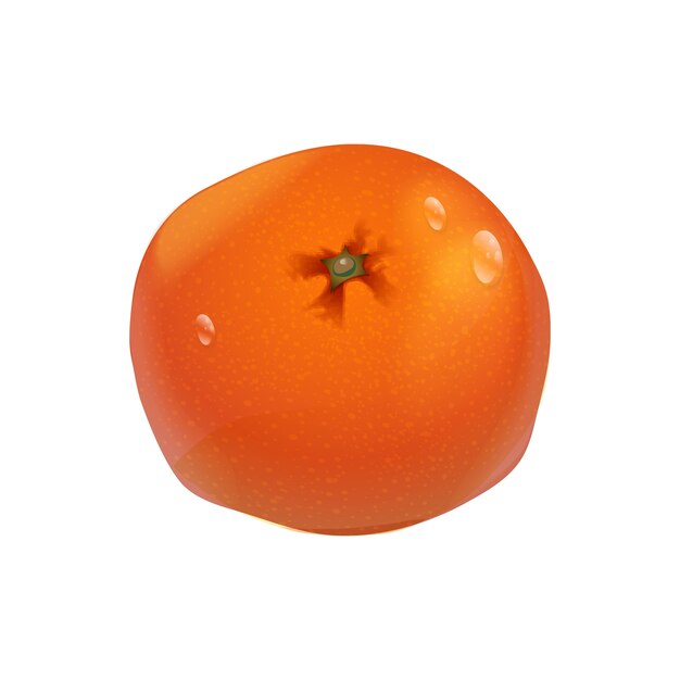 Fondo naranja fresco y realista