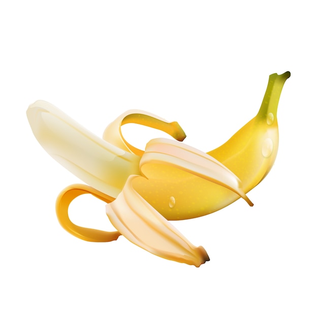 PSD gratuito fondo de plátano fresco realista