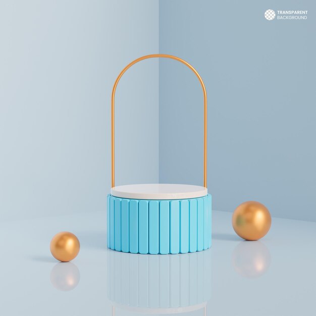 Fondo de podio 3d de exhibición de producto.