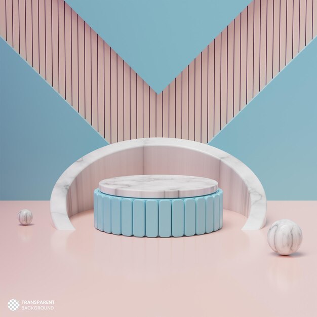 Fondo de podio 3d de exhibición de producto