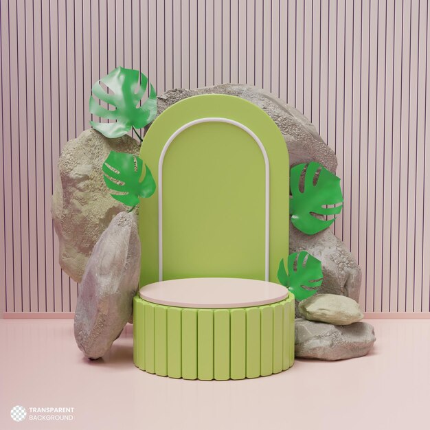 Fondo de podio 3d de exhibición de producto
