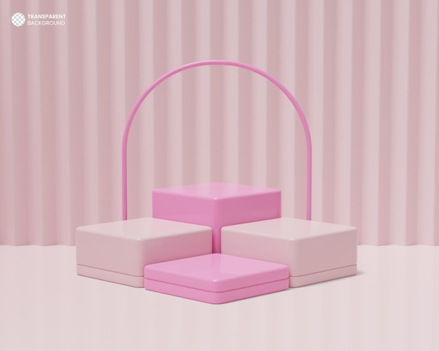 Fondo de podio 3d de exhibición de producto