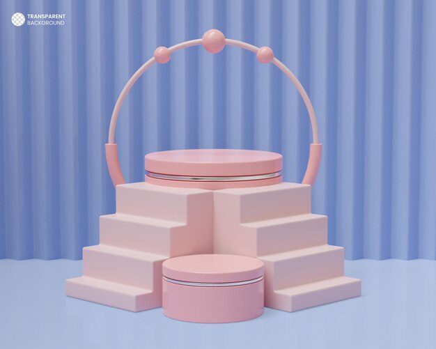Fondo de podio 3d de exhibición de producto