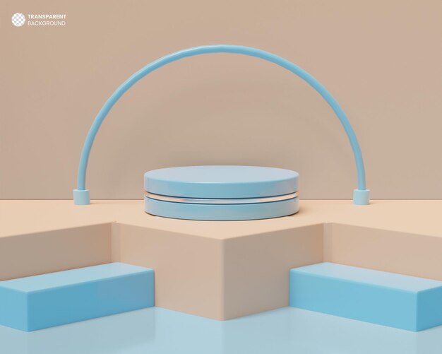 Fondo de podio 3d de exhibición de producto.