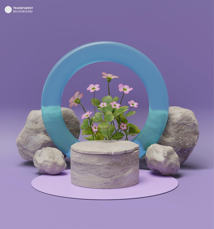 PSD gratuito fondo de podio 3d de exhibición de producto