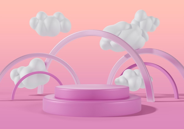 El fondo del podio de ventas de las nubes