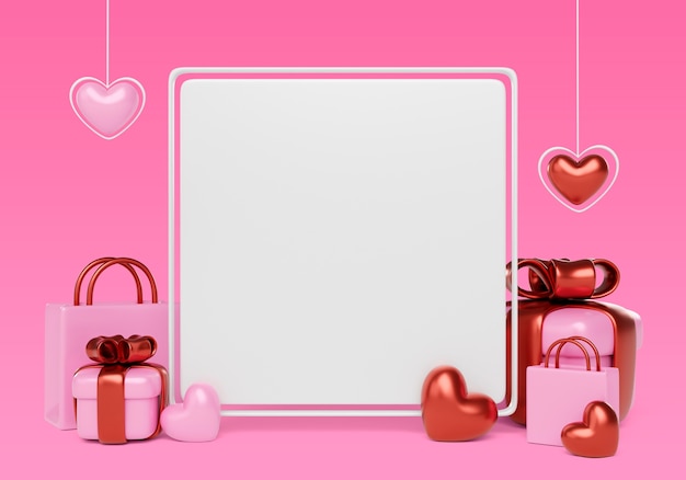 Fondo de rebajas de san valentín
