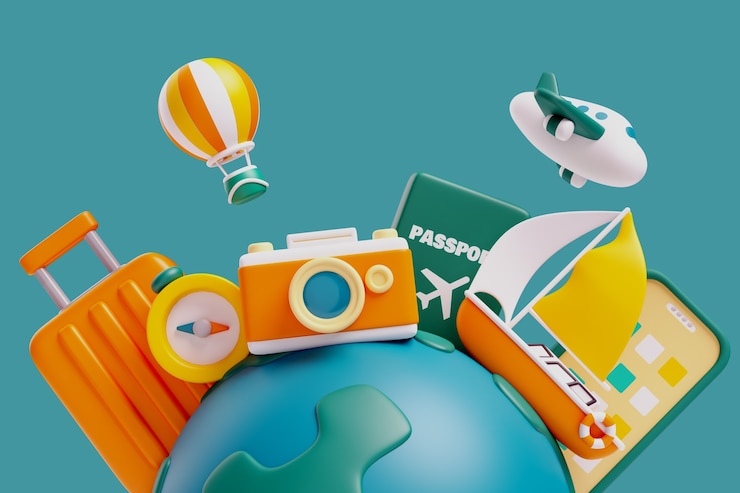 PSD gratuito fondo de ventas de viajes