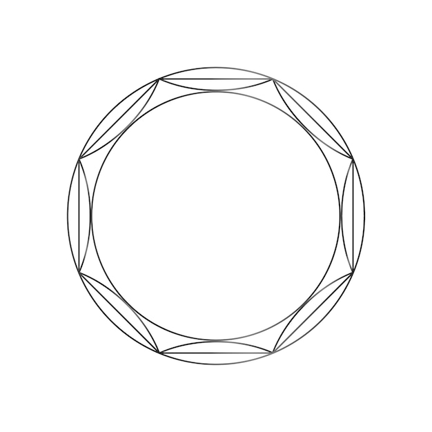 PSD gratuito forma de círculo negro