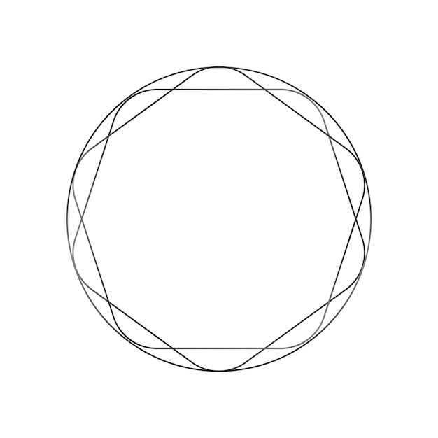 Forma de círculo negro