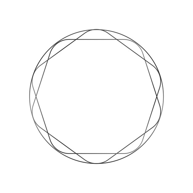 Forma de círculo negro