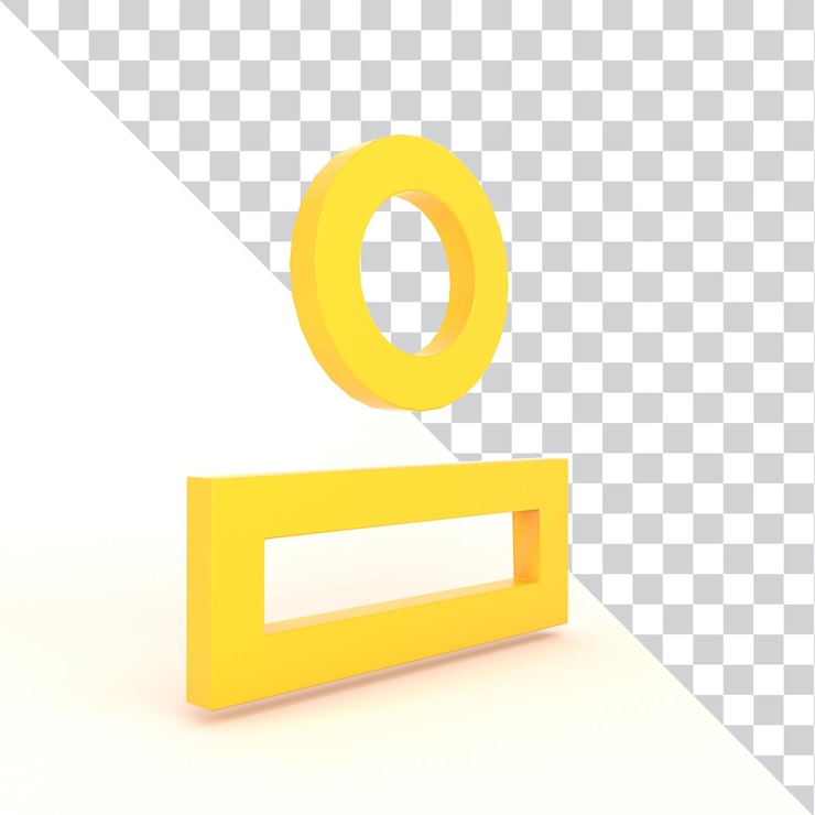 PSD gratuito forme geometriche gialle circolo e rettangolo