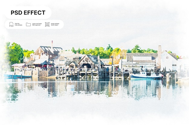 Foto-effect met waterverf