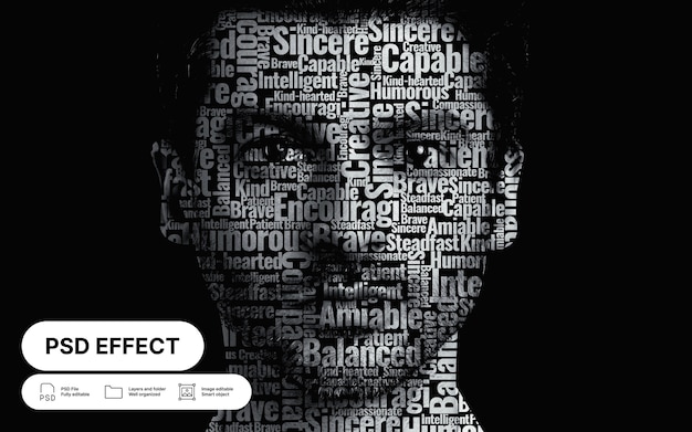 Foto-effect van de typografie