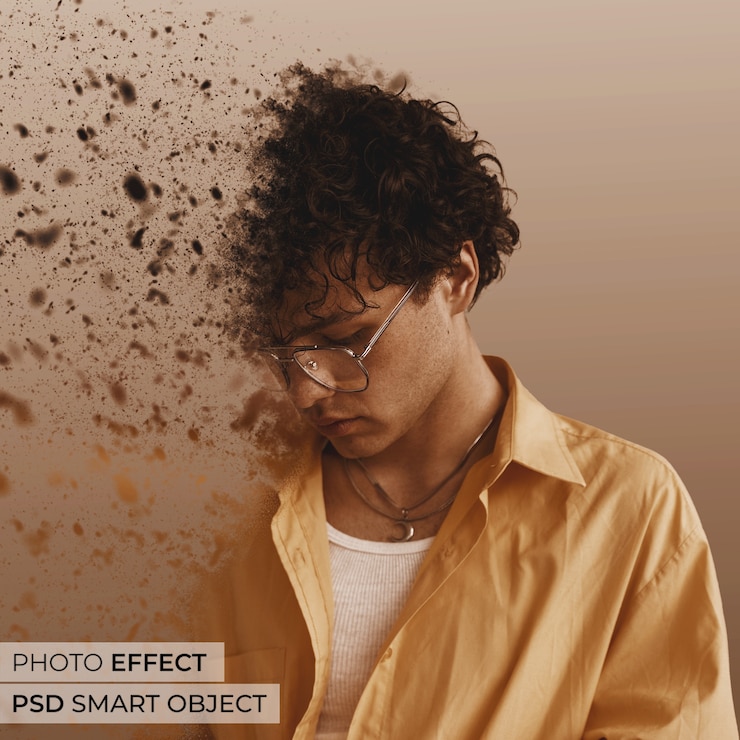 Gratis PSD foto-effect van rookdeeltjes