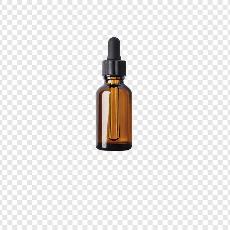 PSD gratuito fotografía de productos de botellas de vidrio de ámbar