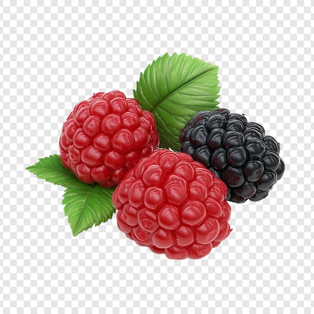 Las frambuesas y las moras suculentas las bayas frescas del verano son un delicioso deleite