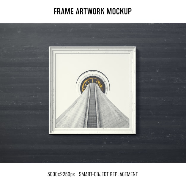 Gratis PSD frame artwork mock up