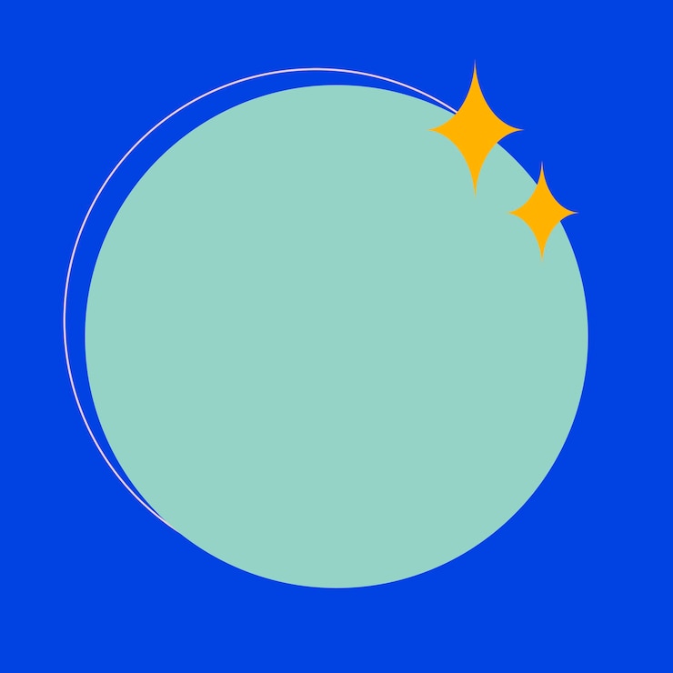 PSD Gratis frame psd in blue with twinkle stars