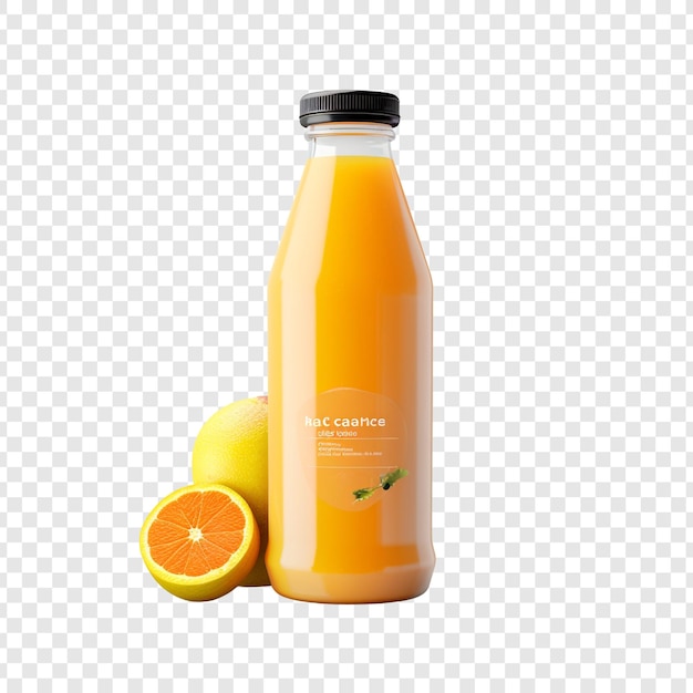 Gratis PSD fresh juice cleanse flasje geïsoleerd op transparante achtergrond