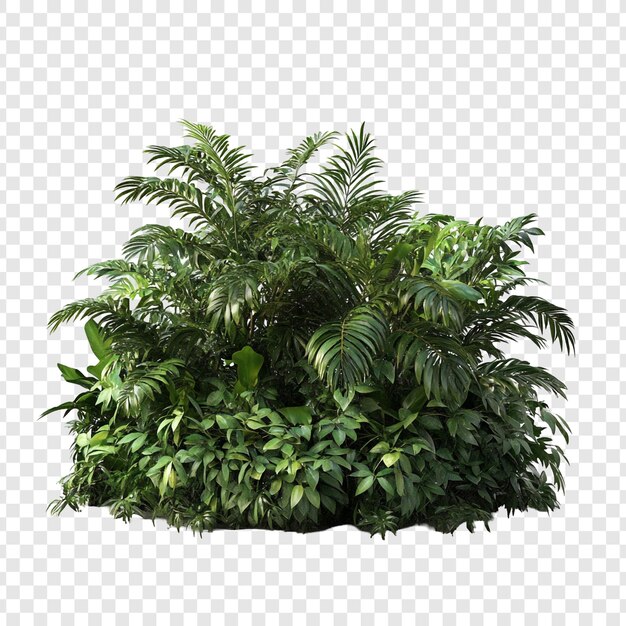 El frondoso follaje tropical Una representación en 3D de plantas verdes y vibrantes