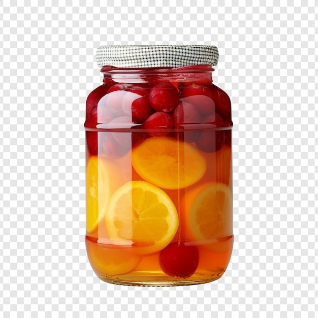 Gratis PSD fruit preserves jar fles geïsoleerd op transparante achtergrond