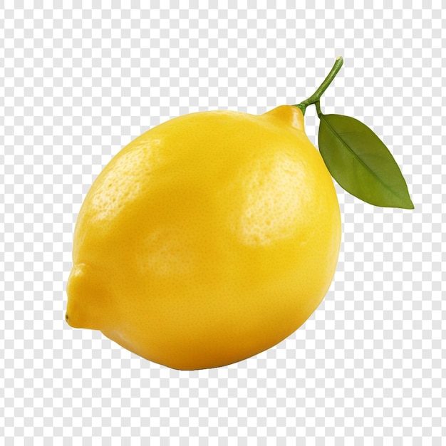 Frutas aisladas de limón sobre un fondo transparente