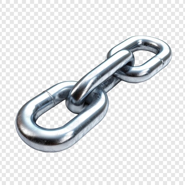 Fuerte enlace de cadena metálica que se bloquea en la unidad de seguridad