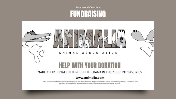 PSD Gratis fundraising event facebook  template