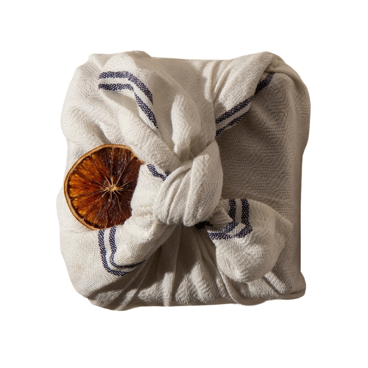 Gratis PSD furoshiki pakket stilleven