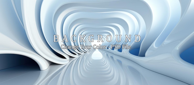 PSD Gratis futuristic interior futuristic tunnel with glowing light