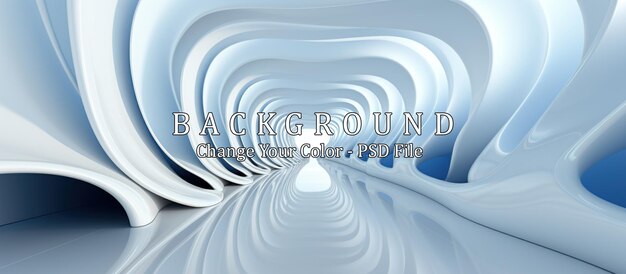 futuristisch interieur Futuristische tunnel met gloeiend licht