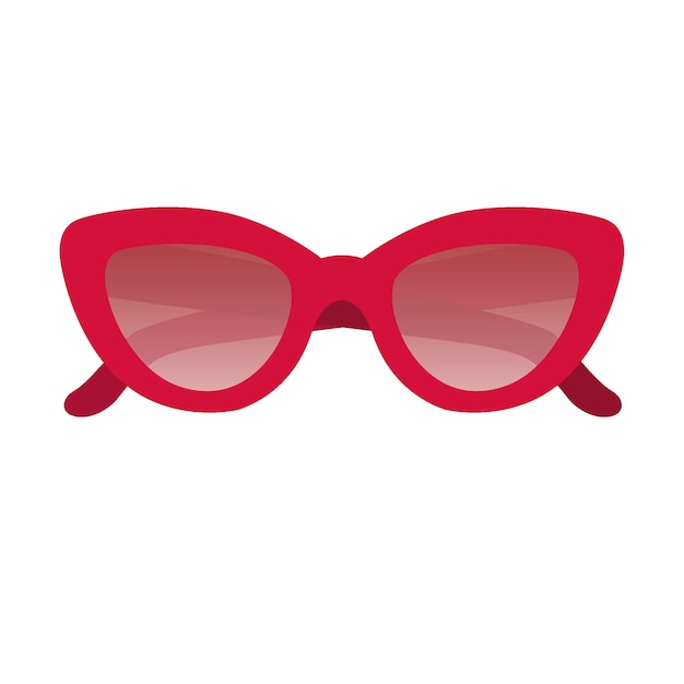 Gafas de sol artículo aislado