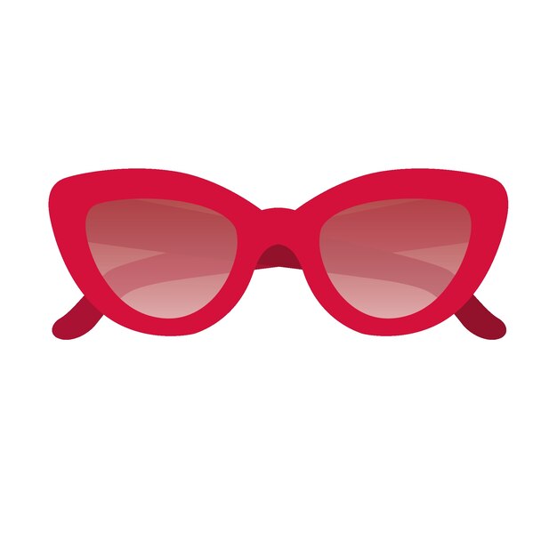 Gafas de sol artículo aislado