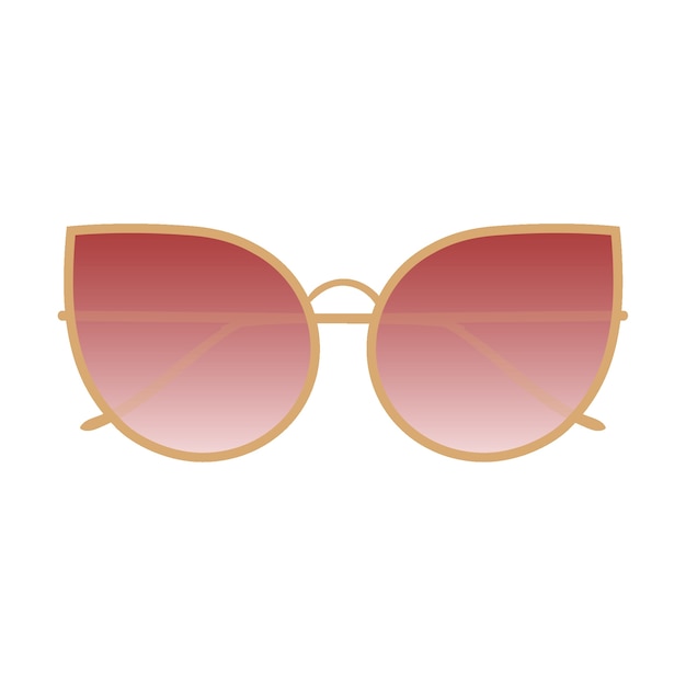 Gafas de sol artículo aislado