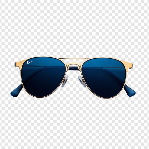 Gafas de sol de aviador marco dorado lentes azules accesorio elegante para el verano