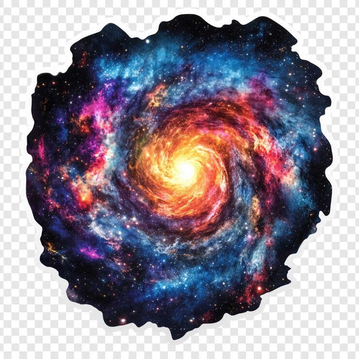 PSD gratuito galassia spirale cosmica un vibrante vortice di colori e meraviglie celesti