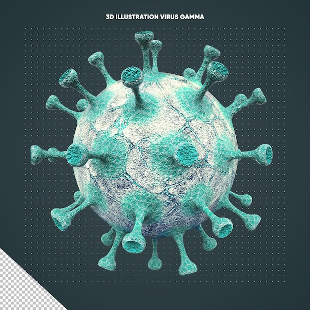 gama de virus 3d