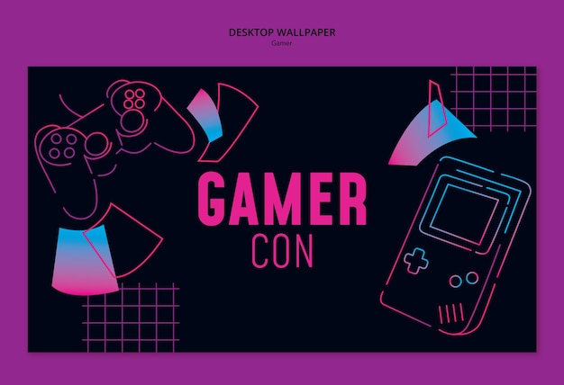 Gamer sjabloonontwerp