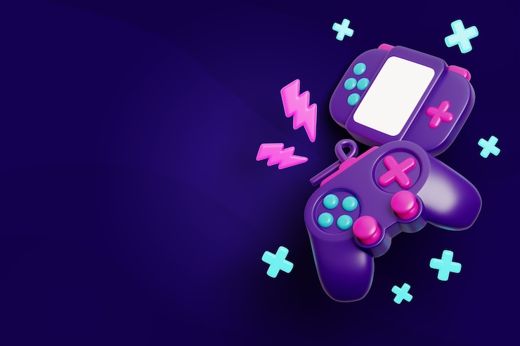 PSD Gratis gaming blank banner background