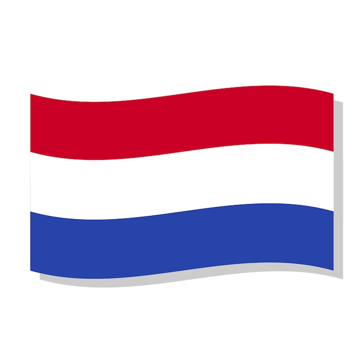 Gratis PSD geïsoleerd ontwerp van de vlag van nederland