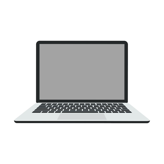 Gratis PSD geïsoleerde moderne laptop