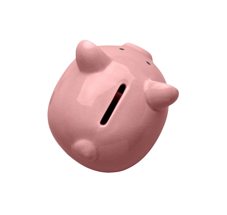 Gratis PSD geïsoleerde spaarpot
