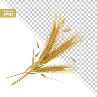 Gratis PSD gele orensamenstelling met het leggen van zaden