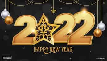 Gratis PSD gelukkig nieuwjaar in 2022