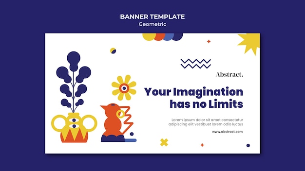 Geometrische bannersjabloon