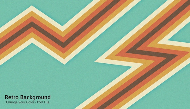 Geometrische Vintage Retro Achtergrond Bewerkbare Kleur