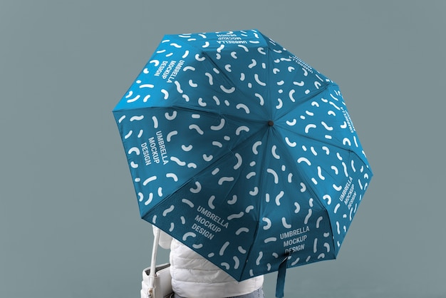 Geopend paraplumodel Gratis Psd