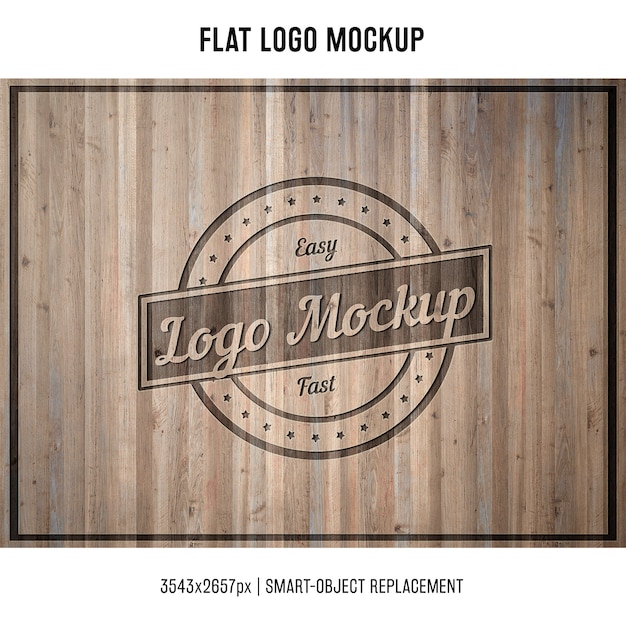 Gratis PSD gestempeld logo mock up