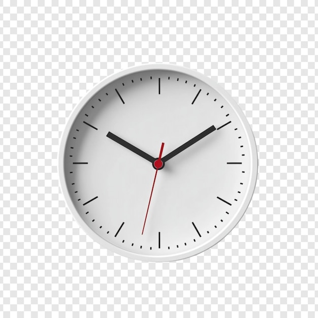 Gestión moderna del tiempo del reloj blanco y concepto de puntualidad